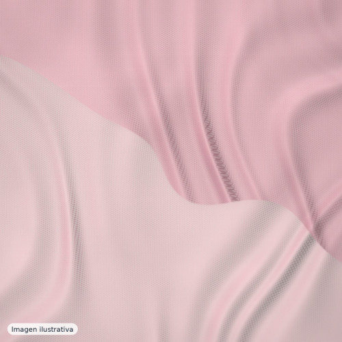 Tul rosa maquillaje con perlas nácar — 100% poliéster