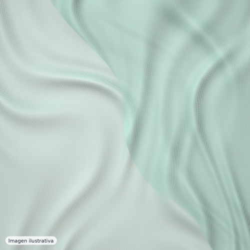 Tul verde agua con pedrería multicolor — 100% poliéster Tul verde agua con pedrería multicolor — 100% poliéster