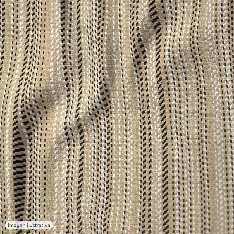 Tweed de lana beige — 50% lana