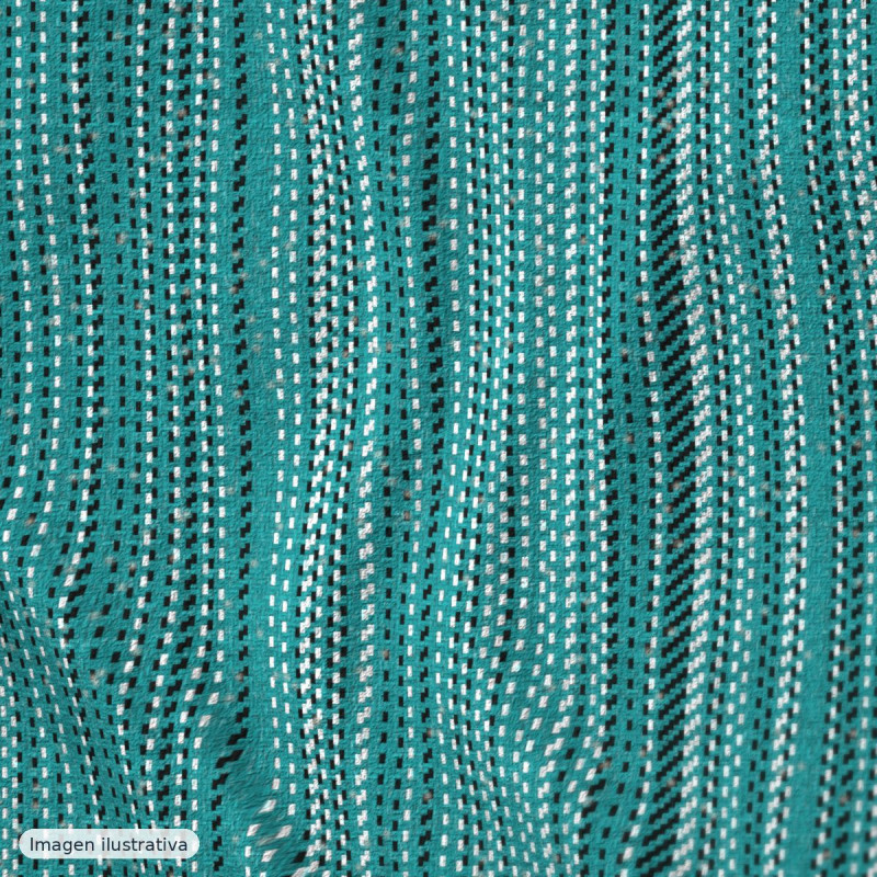 Tweed de lana Inverness turquesa doble faz — 70% lana