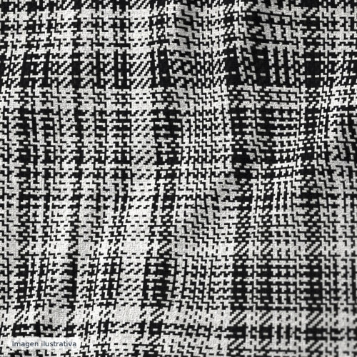 Tweed de lana oxford blanco y negro — 65% lana Tweed de lana oxford blanco y negro — 65% lana