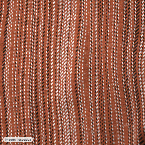 Tweed de lana Siena terracota — 65% lana