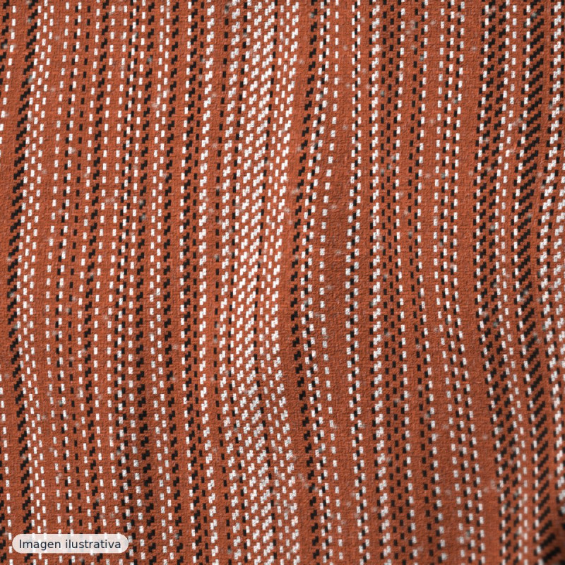 Tweed de lana Siena terracota — 65% lana