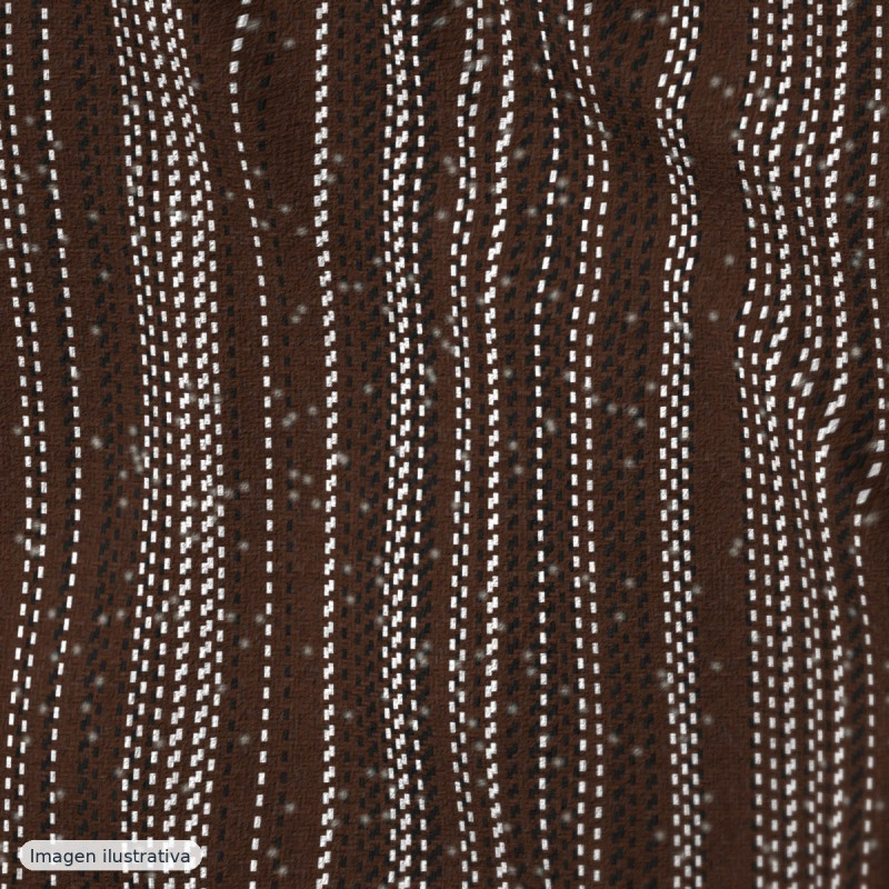 Tweed y tweed marrón chocolate — 80% viscosa