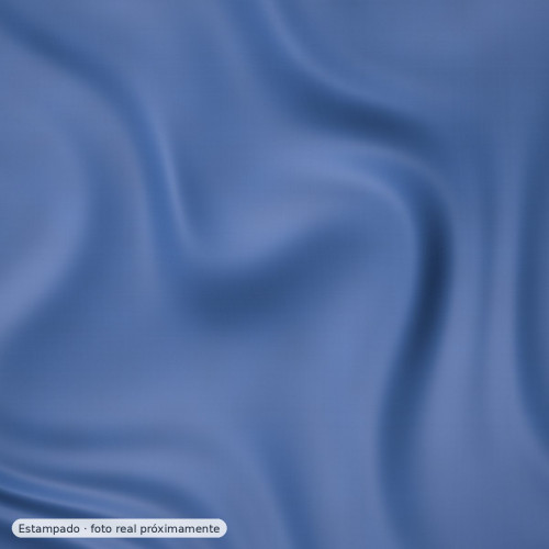 Viscosa elástica flores acuarela azul — 97% viscosa