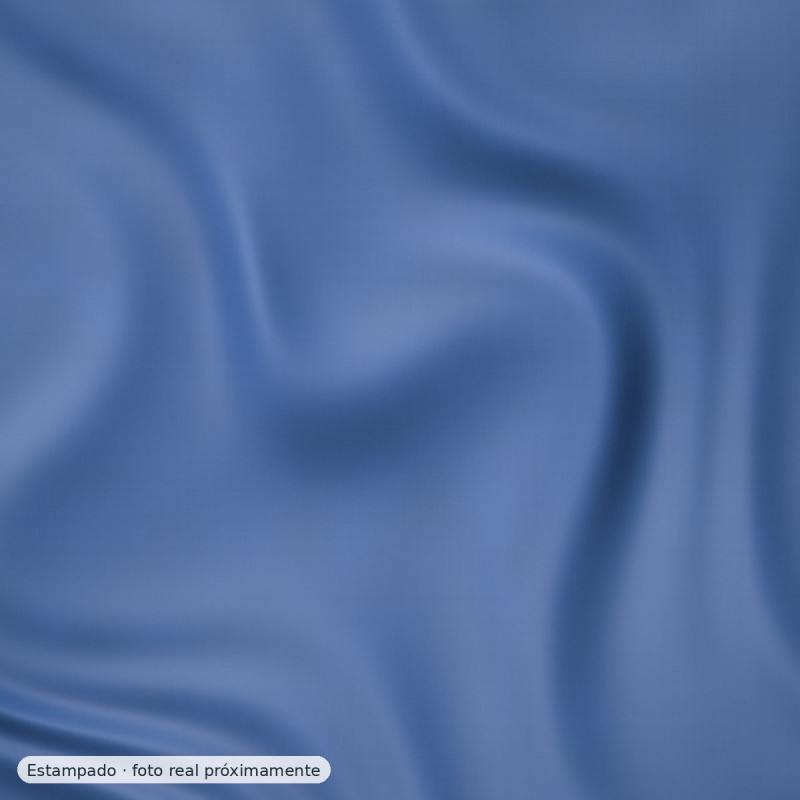 Viscosa elástica flores acuarela azul — 97% viscosa