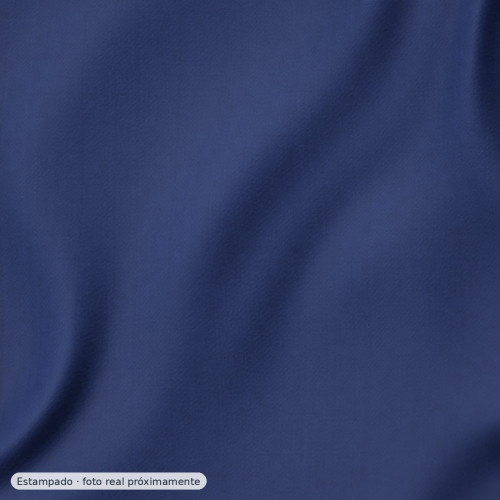 Viyela estampada florecillas azul índigo — 100% algodón