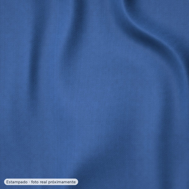 Viyela estampada florecitas azul y mostaza — 100% algodón
