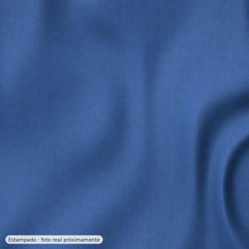 Viyela estampada florecitas azul y teja — 100% algodón