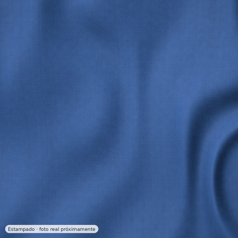 Viyela estampada florecitas azul y teja — 100% algodón
