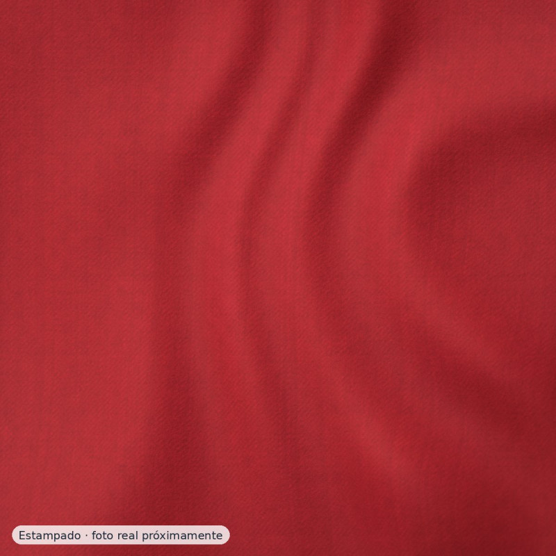 Viyela estampada florecitas rojo y granate — 100% algodón