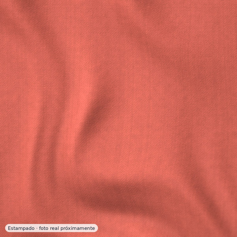 Viyela estampada pradera coral — 100% algodón