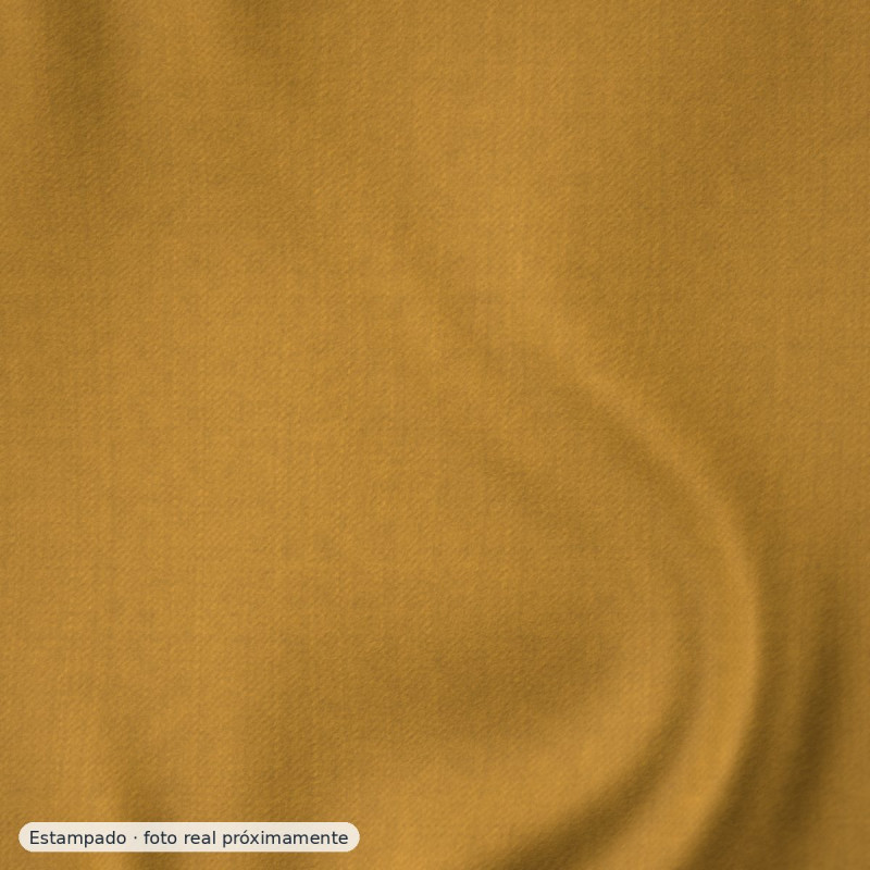 Viyela estampada pradera ocre — 100% algodón