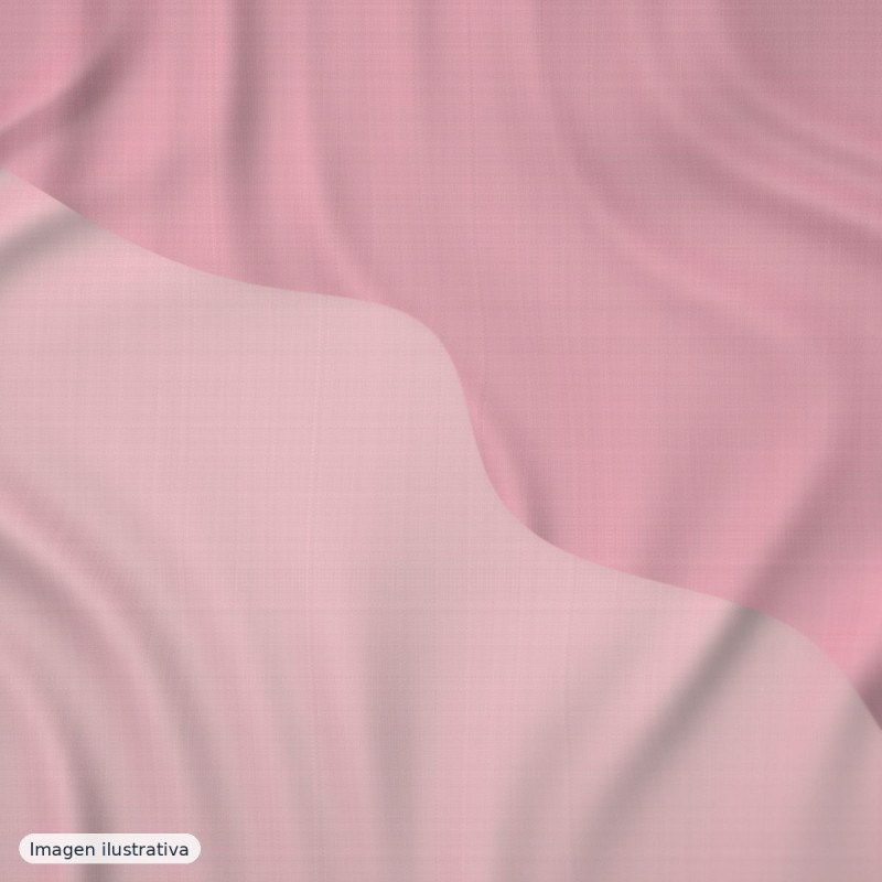 Voile liso rosa — 65% poliéster